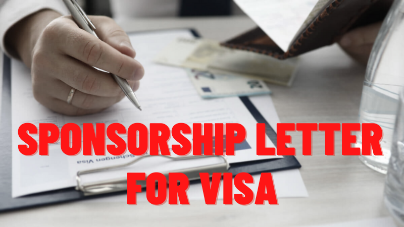 Sponsorship letter for visa